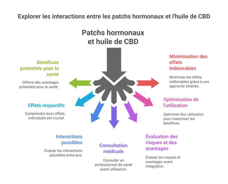 Patchs hormonaux et huile de CBD